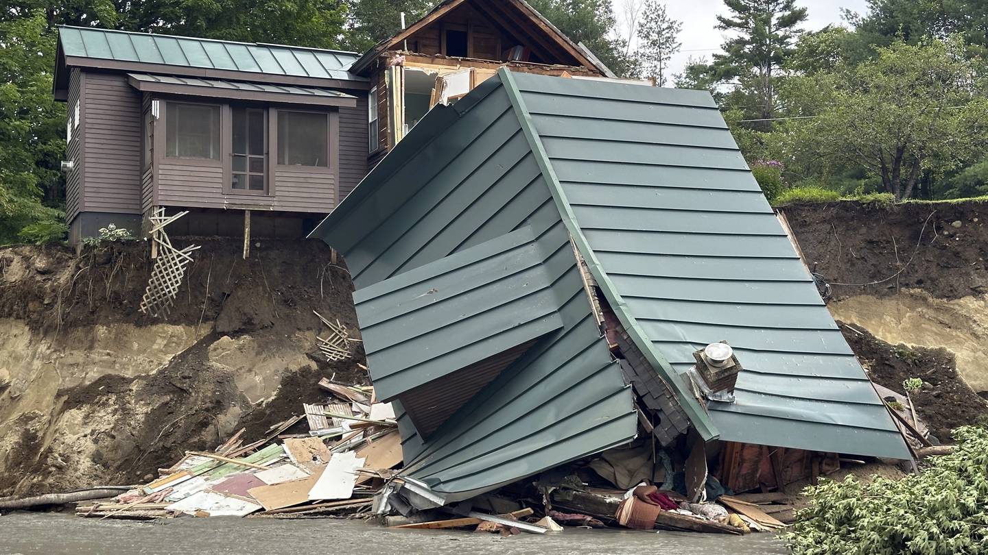 More flooding hits Vermont with washed-out roads, smashed vehicles and destroyed homes