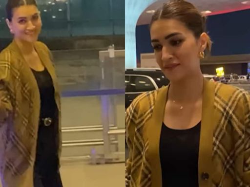 Watch: Kriti Sanon Jets Off To Abu Dhabi For IIFA 2024, Turns Heads In Chic Airport Outfit - News18