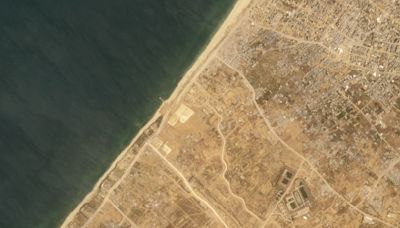 Satellite photos show new port construction in Gaza Strip for US-led aid operation