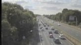 M4 blocked by crash with slow traffic building