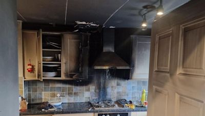Resident left injured after trying to put out chip pan fire with dog bed