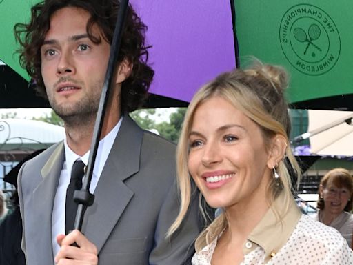 Sienna Miller brings the sunshine to dreary Wimbledon