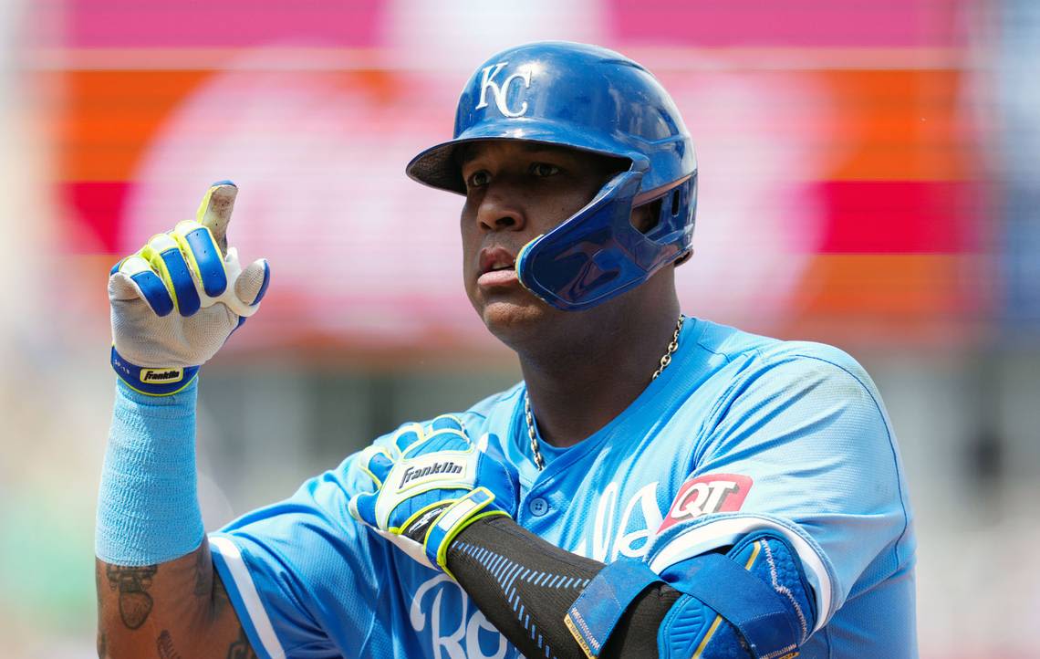 As the KC Royals celebrated their past success, Salvador Perez continues to thrive
