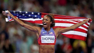 Gabby Thomas wins 200m final for first gold