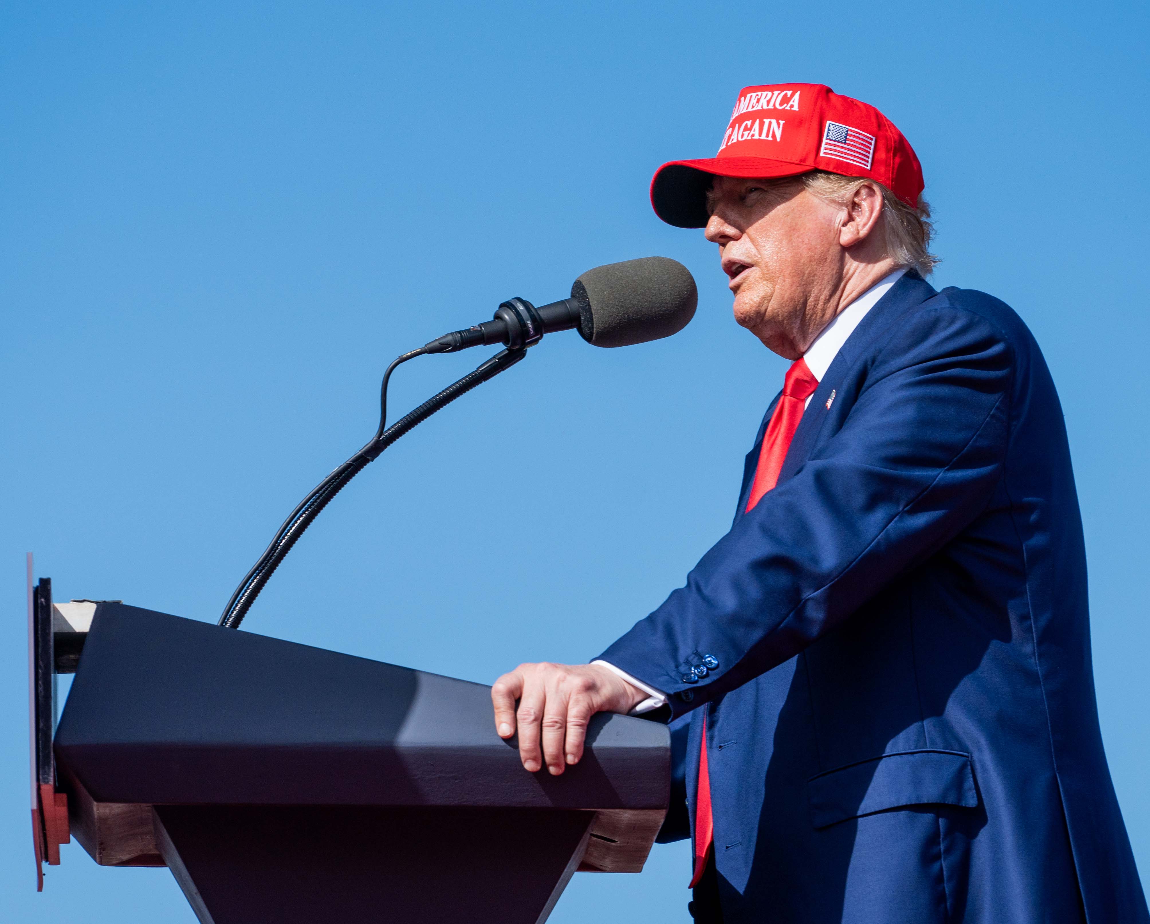 At Racine rally, Trump again claims he ‘saved’ nearby Kenosha in 2020 and Evers didn’t act