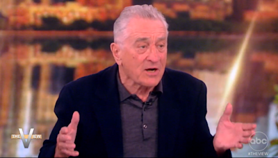 Robert De Niro warns on 'The View' that Trump could return to power like Hitler or Mussolini
