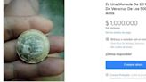 ¡Revisa tu cartera! Moneda de 20 pesos se vende en un millón