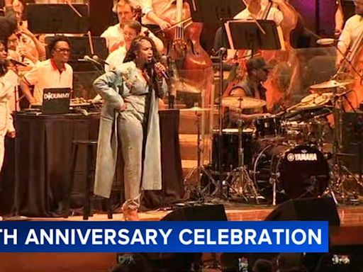 Jennifer Hudson surprises fans at Common's concert for Millennium Park 20th anniversary celebration