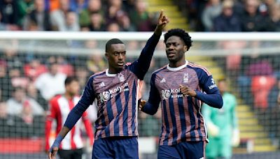 Hudson-Odoi nets twice as Nottingham Forest boosts survival hopes with 3-1 win over Sheffield United