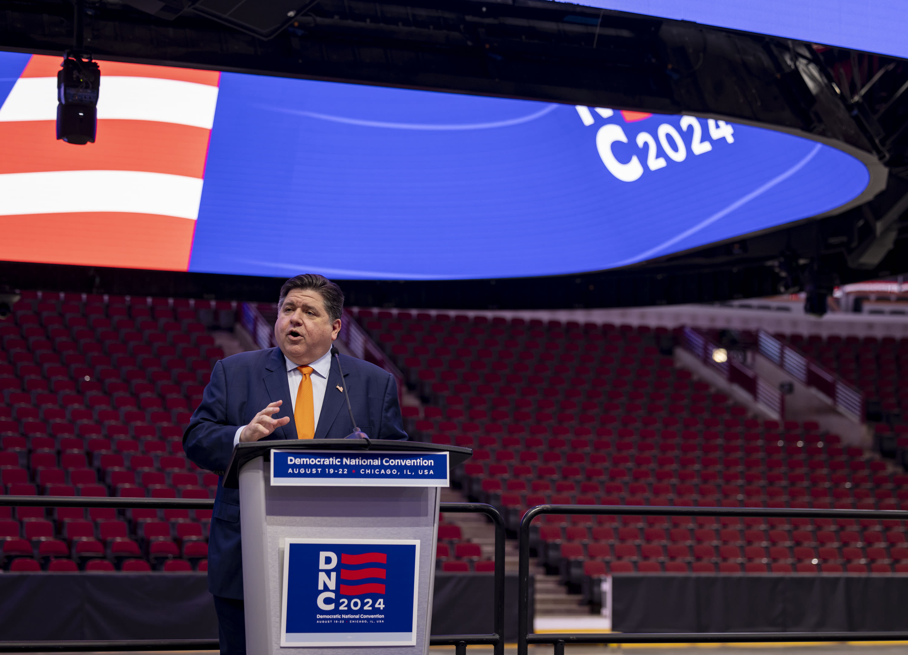 In possible DNC preview, Illinois Gov. J.B. Pritzker mocks ex-President Donald Trump