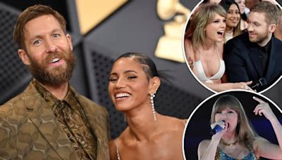 Calvin Harris’ wife Vick Hope reveals she listens to Taylor Swift ‘as soon as’ he ‘goes away’ months after awkward run-in