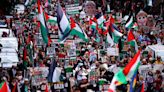 Thousands Rally In London For Gaza Ceasefire