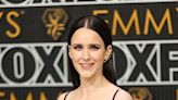 Rachel Brosnahan’s Versace Emmys Gown Features a Corset-Inspired Bodice and a High Leg Slit