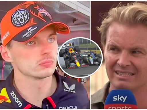 Nico Rosberg's reaction to Max Verstappen blaming Lewis Hamilton for collision is absolute gold