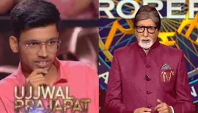 KBC 16: Host Amitabh Bachchan applauds contestant Ujjwal Prajapat answers Rs 50 lakh question without help of any lifeline