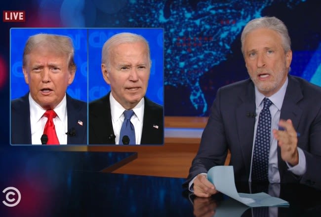 Jon Stewart Mocks Biden and Trump After First Debate: ‘Both of These Men Should Be Using Performance-Enhancing Drugs’ — WATCH