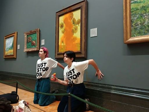 Declaran culpables a los ecologistas que arrojaron sopa sobre "Los girasoles" de Van Gogh