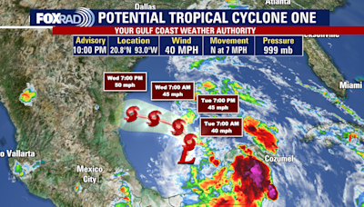 Weather in Houston: Potential Tropical Cyclone #1 forms in Southwest Gulf of Mexico | Latest forecast here