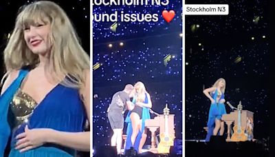 Vestido de Taylor Swift abre no palco durante passagem da ‘The Eras Tour’ pela Suécia - OFuxico