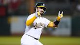 A's hit double digits again, rout Angels 13-3