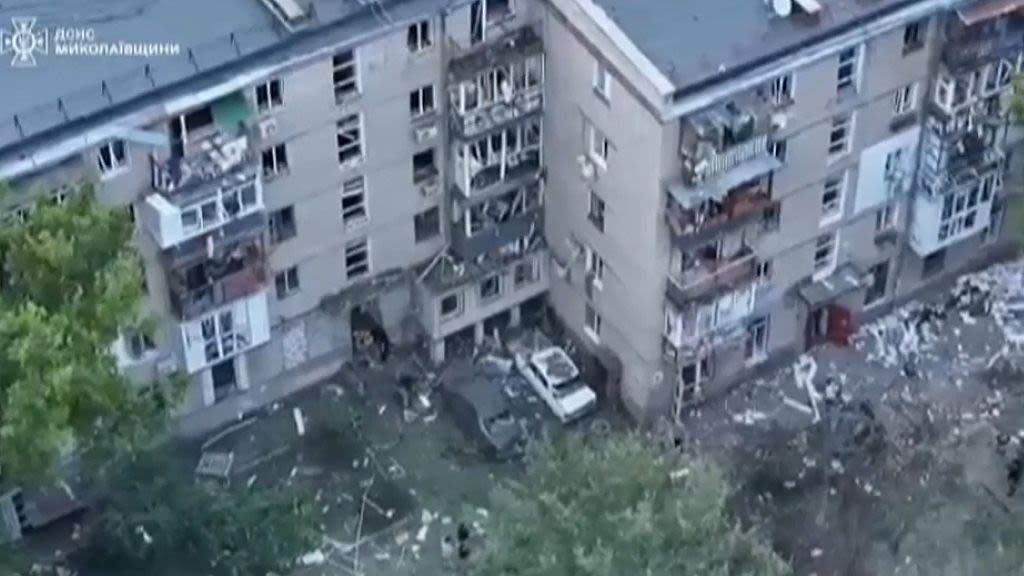 Three killed in Russian strike on residential building in Ukrainian city of Mykolaiv