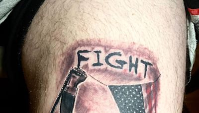 Trump’s Biggest Fans Ink Iconic Fist-Raising Photo on Their Bodies