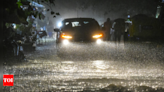 IMD issues red alert for Delhi NCR after heavy rains, waterlogging at several places | India News - Times of India