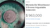 Coleccionista vende moneda de 50 centavos por $963 mil pesos