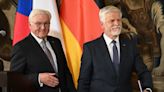 German president describes EU enlargement as a 'moment of happiness'