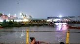 People gather at a jetty in Yangon in Myanmar, which has experienced higher-than-average April temperatures