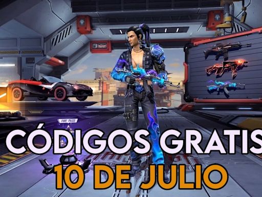 Free Fire | Códigos de hoy miércoles 10 de julio de 2024: recompensas gratis