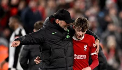 Conor Bradley posts emotional goodbye to Jurgen Klopp as his Liverpool reign comes to an end