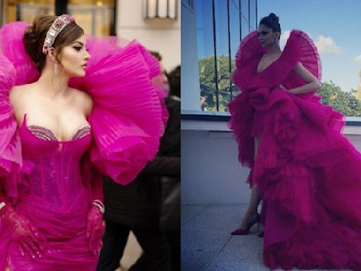 Cannes 2024: Did Urvashi Rautela's Look Draw Inspiration From Deepika Padukone's 2018 Hot Pink Gown?