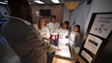 Gifford Youth Achievement Center campers converse with ISS astronauts via livestream