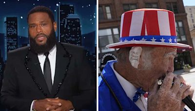 'Jimmy Kimmel Live': Anthony Anderson calls out Republicans' "solidarity and stupidity" as they wear fake ear bandages at the RNC