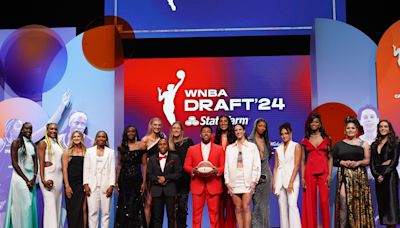 Photos: Angel Reese shines at WNBA draft in backless dress