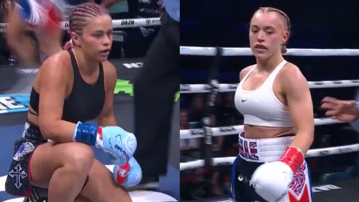 Elle Brooke Drops Paige VanZant, Brawls Ex-UFC Star to Split Draw at Misfits Boxing 15