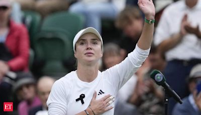 Tennis: Victorious Svitolina wears black ribbon for Ukraine at Wimbledon