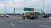 Vehicle rollover in Hwy. 401 collision closes eastbound express lanes in Mississauga