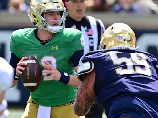 Notre Dame Football - Social Media Reacts to CJ Carr's Spring Game