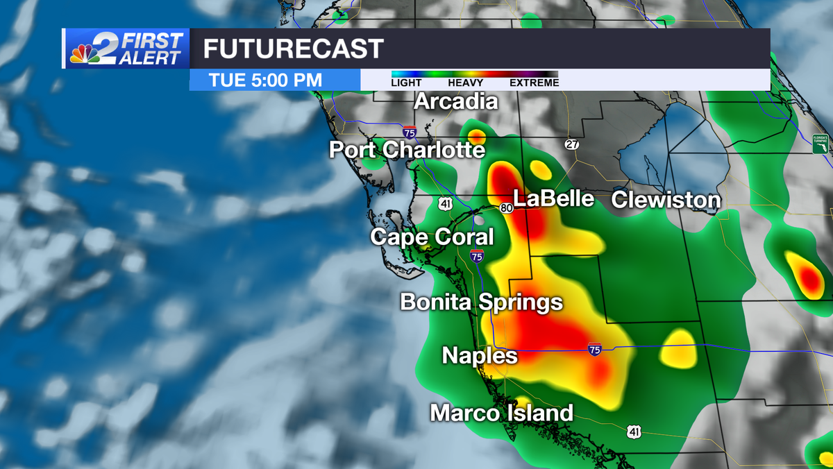 Stormy weather returns in SWFL Tuesday