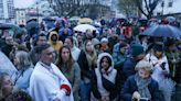 El Cristo de los Mártires se resguarda en San Pedro: así fue el vía crucis en Gijón