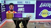 Bronny, hijo de LeBron James, es elegido por Lakers en el Draft de NBA