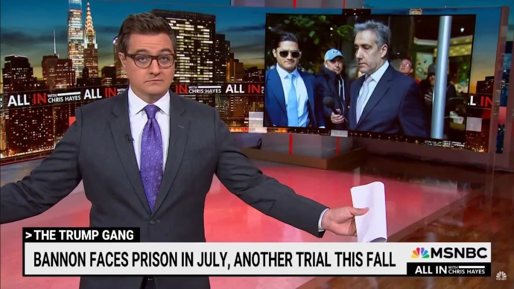 Chris Hayes Advises Steve Bannon to Find ‘a Guest Host for His Podcast’ Ahead of Prison Sentence | Video