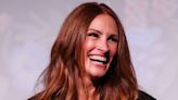 Julia Roberts honours her three children with McQueen gown on Ticket to Paradise red carpet