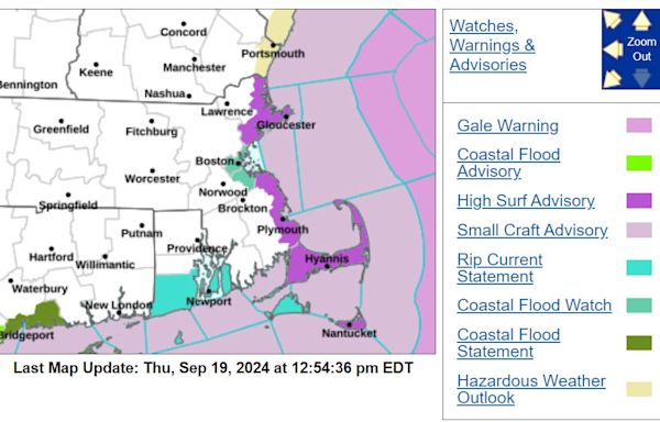 Cape Cod forecast: Coastal flood watch and high surf advisory on Friday