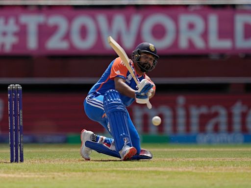 India v England LIVE: T20 World Cup semi-final score as Rohit Sharma out for 57 after rain delay