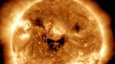 Nasa posts picture of scary ‘smile’ in the Sun as Halloween could bring solar storms