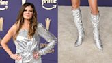 Karen Fairchild Goes Futuristic in Silver Gia Borghini Boots for ACM Awards 2024 Red Carpet