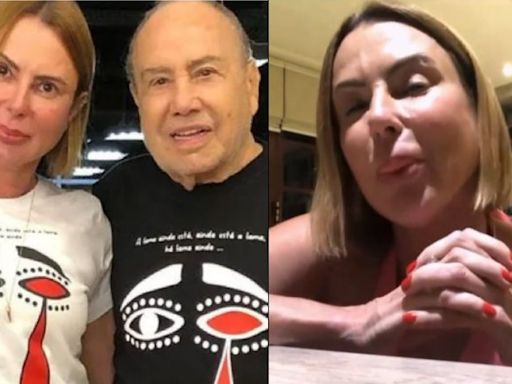 Mulher de Stênio Garcia explica vídeo vazado dela beijando amiga: "Problema"